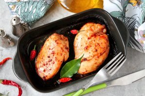Куриные грудки с горчицей и медом в духовке
