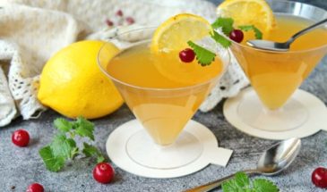 Лимонное желе с медом