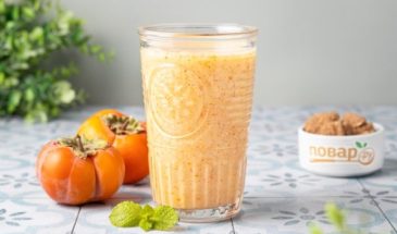 Молочный коктейль с хурмой