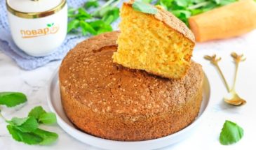 Морковный бисквит для торта