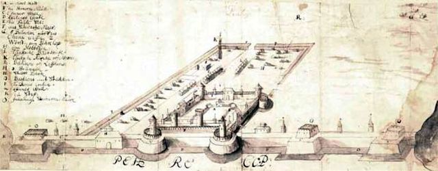 Крепость Ор-Капу на старинной гравюре