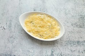 Пикша с кабачками в духовке