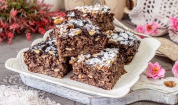 Пирог из овсянки без муки с бананами