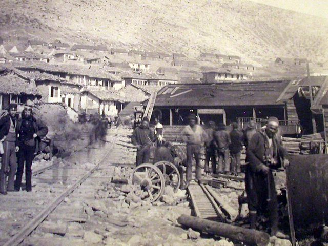 Строительство железной дороги в Балаклаве