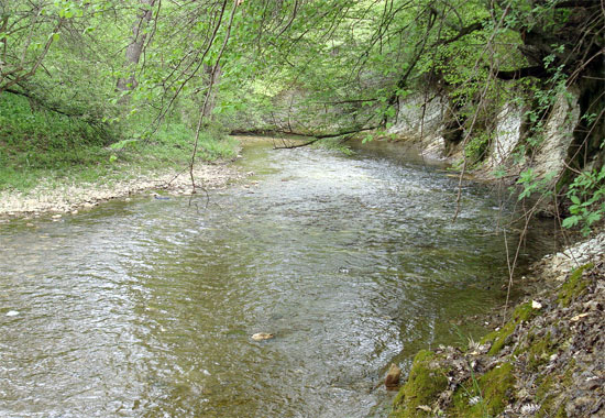 Река Бельбек на юго-западе Крыма