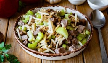 Салат с сельдереем и говядиной