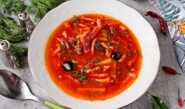 Сборная мясная солянка в мультиварке