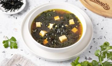 Суп из сушеной морской капусты