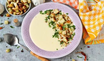 Суп-пюре из кабачков с плавленым сыром