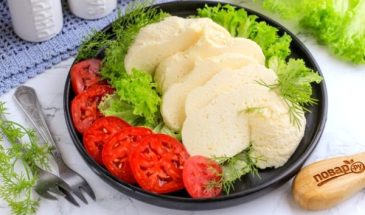 Сыр из козьего молока с яйцом