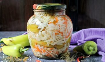 Таркинский перец с капустой на зиму