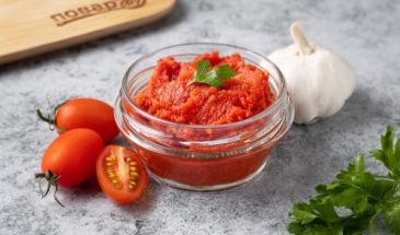 Томатная паста с чесноком на зиму