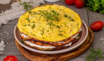 Трёхслойный торт-омлет