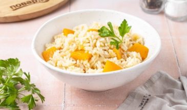 Тушеный рис с тыквой