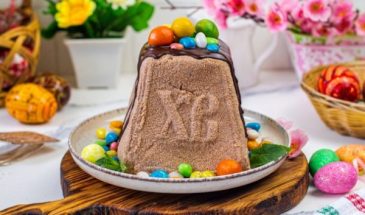 Творожно-шоколадная пасха заварная