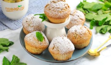 Творожные кексы с шоколадной крошкой