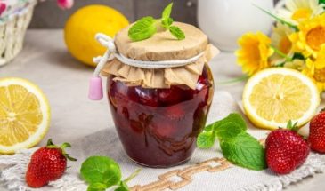 Варенье из клубники с лимоном и мятой