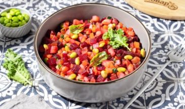 Винегрет с бобами эдамаме