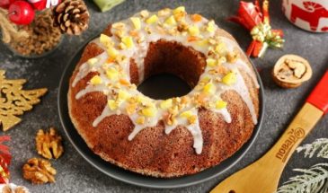 Вкусный рождественский кекс