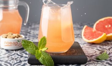 Вода с соком грейпфрута