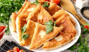 Жареная слоёная самса с мясом