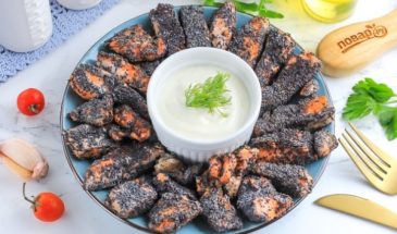 Жареный лосось с маком