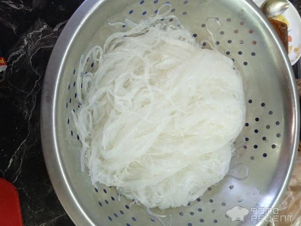 Рецепт: Фунчоза с курицей - Быстрый рецепт