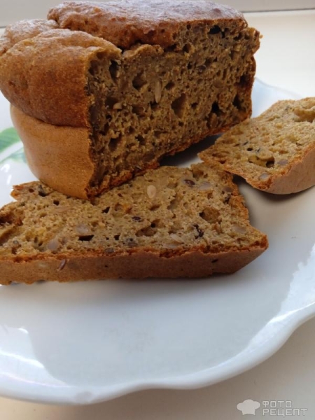 Рецепт: Бездрожжевой хлеб - На кефире в духовке